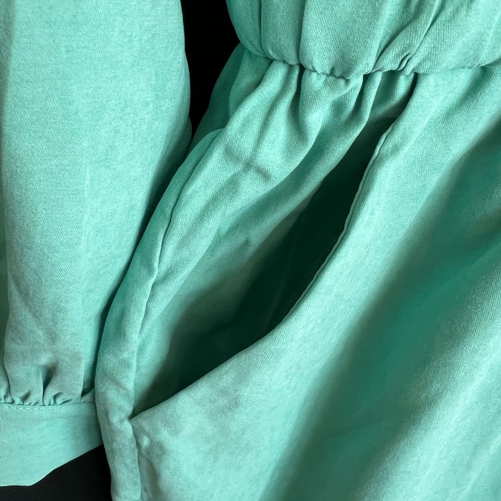 🆕 💚 NWT LUMIERE Stunning Mint Green Romper | Size Small - Picture 4 of 11